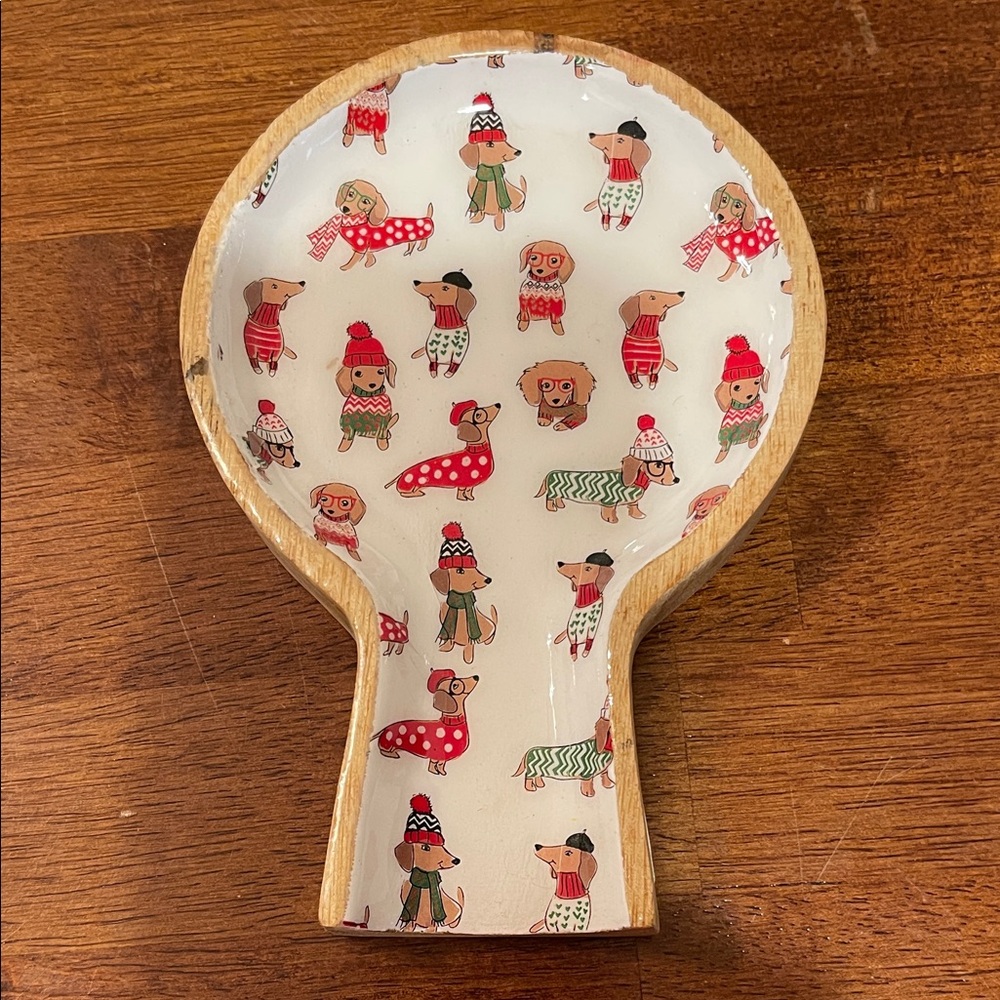 Christmas Dachshund Spoon Rest